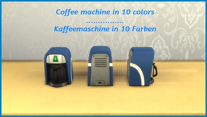Sims 4 Coffee machine recolors by hippy70 at Mod The Sims
