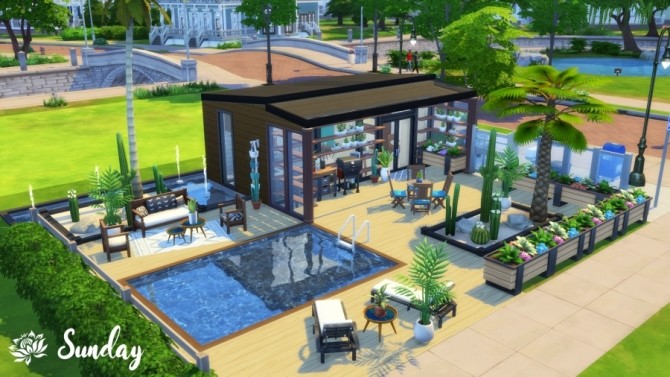 Sims 4 Cube house by SundaySims at Sims Artists