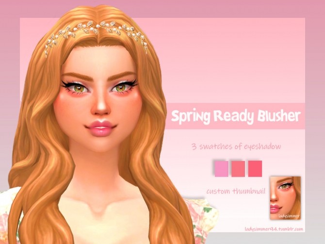 Sims 4 Spring Ready Blusher by LadySimmer94 at TSR