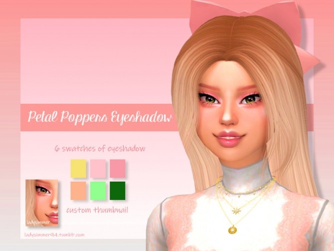 Sims 4 Petal Poppers Eyeshadow by LadySimmer94 at TSR