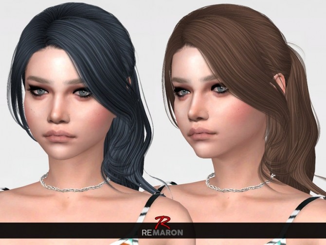 Sims 4 143 Hair Retexture by remaron at TSR