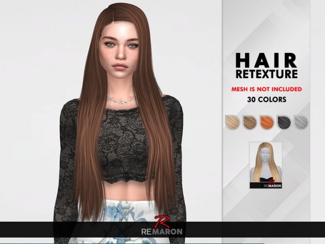 Sims 4 Starlette hair Retexture by remaron at TSR