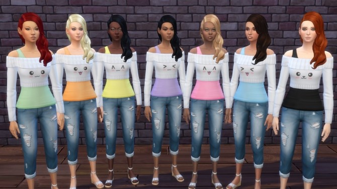 Sims 4 Kawaii Tops Collection by LostNlonelyGrl86 at Mod The Sims