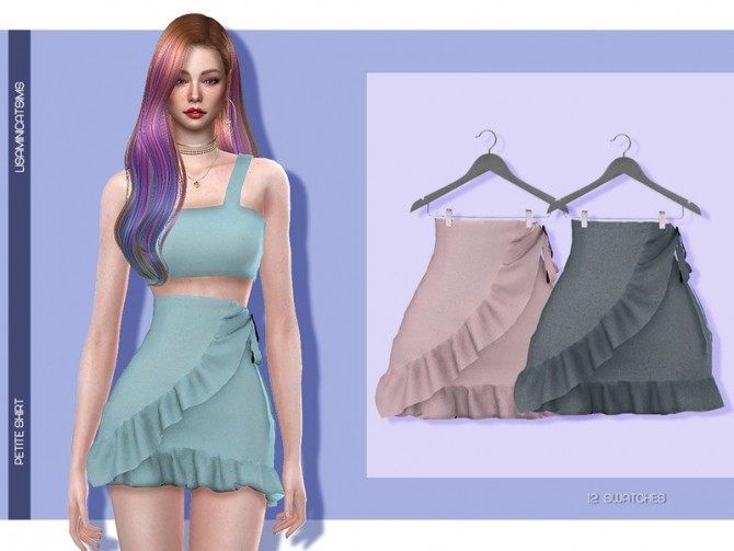 Sims 4 LMCS Petite Skirt by Lisaminicatsims at TSR
