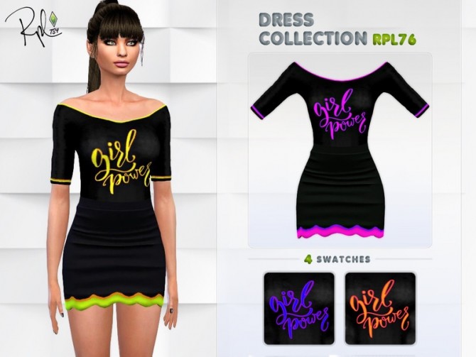 Sims 4 DRESS COLLECTION RPL76 by RobertaPLobo at TSR
