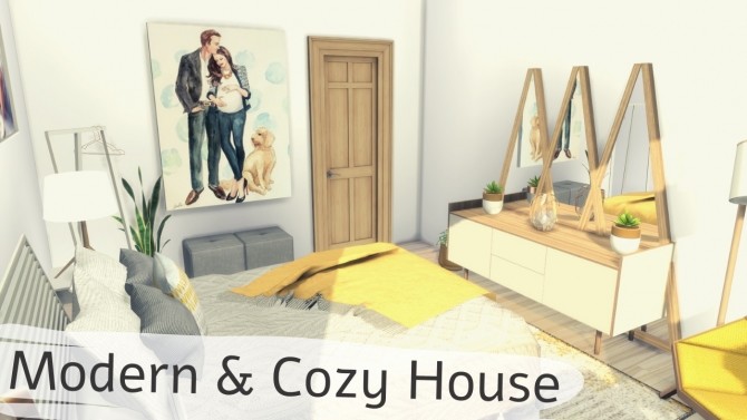 Sims 4 MODERN & COZY HOUSE at Dinha Gamer