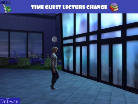 Time change for guest lecture at Diffevair – Sims 4 Mods