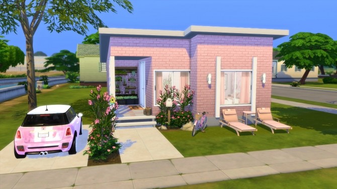 Sims 4 LITTLE PINK HOUSE at MODELSIMS4