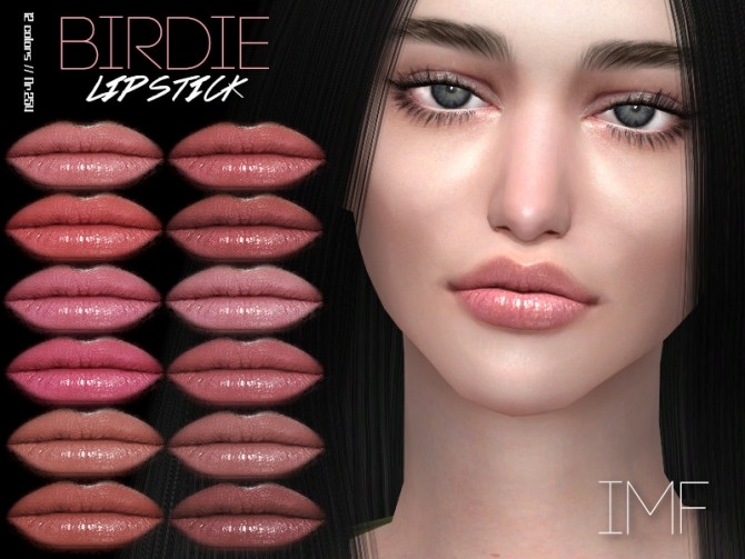 Sims 4 IMF Birdie Lipstick N.254 by IzzieMcFire at TSR