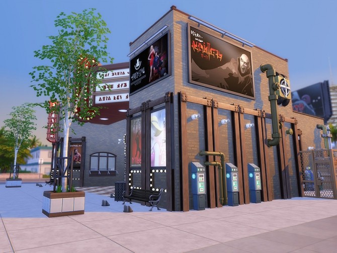 Sims 4 Cinema City by Ineliz at TSR