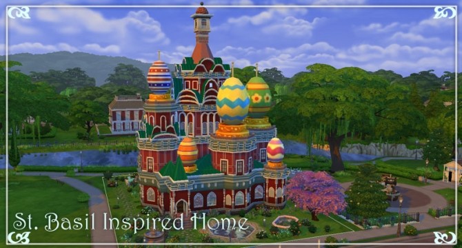 Sims 4 Russian Heritage: St Basil Inspired Home by Victor tor at Mod The Sims