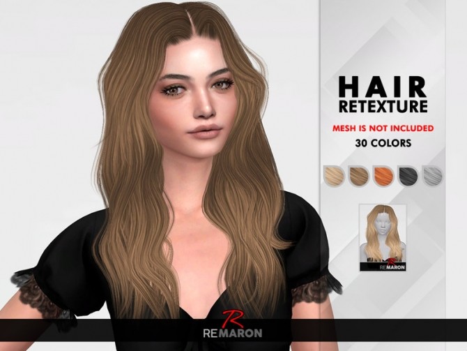 Sims 4 Evy Hair Retexture by remaron at TSR