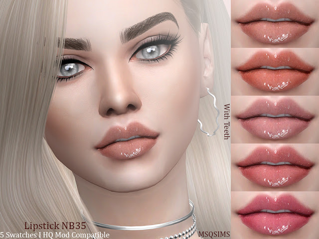 Sims 4 Lipstick NB35 at MSQ Sims