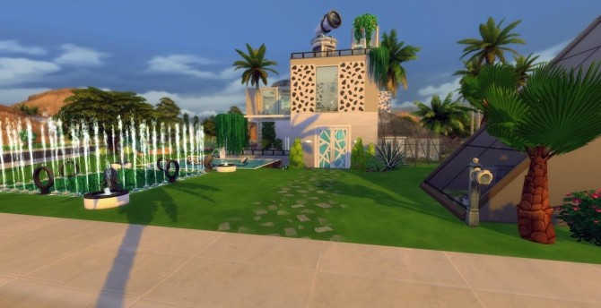 Sims 4 Extravagant artist villa by Reverlautre at L’UniverSims