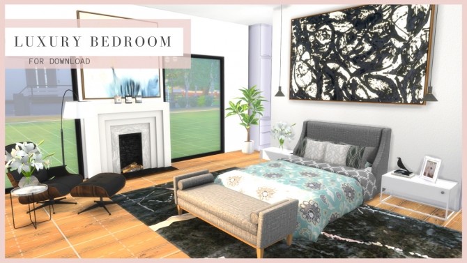 Sims 4 LUXURY BEDROOM at Dinha Gamer