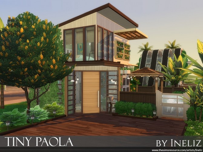 Sims 4 Tiny Paola loft by Ineliz at TSR
