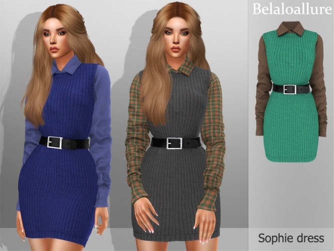 Sims 4 Belaloallure Sophie dress by belal1997 at TSR