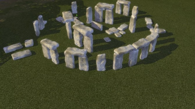 Sims 4 Stonehenge Sculpture by Alikis Nook at Sims 4 Studio