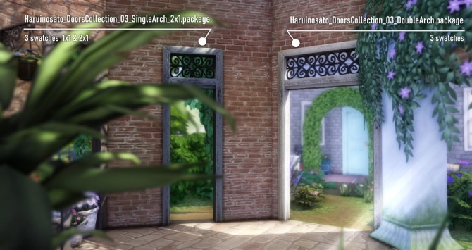 Sims 4 Doors Collection 03 at Haruinosato’s CC