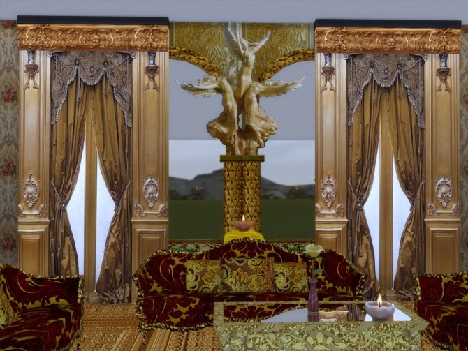 Sims 4 Elegant AnniQ Curtains Set at Anna Quinn Stories