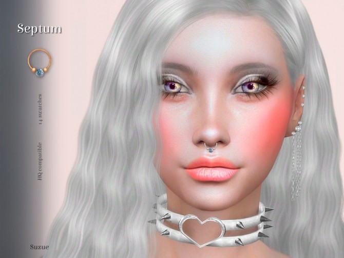 Sims 4 Septum by Suzue at TSR