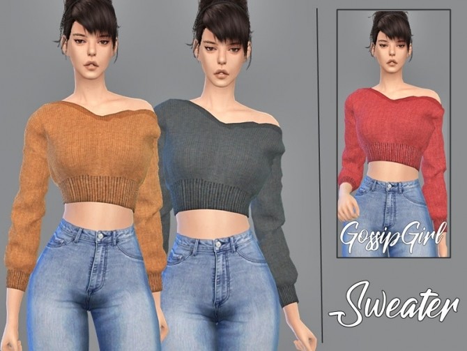 Sims 4 Sweater V4 by GossipGirl S4 at TSR