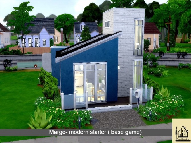 Sims 4 Marge Modern Base Game starter by GenkaiHaretsu at TSR