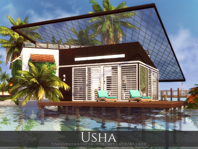 Sims 4 Usha cosy beach retreat by Rirann at TSR
