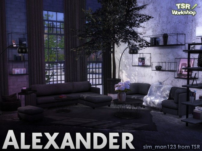Sims 4 Alexander Living Deco by sim man123 at TSR