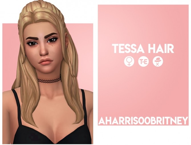 Sims 4 Tessa Hair at AHarris00Britney