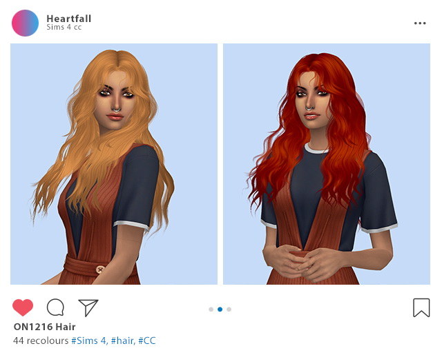 Sims 4 Another set of hair retextures at Heartfall