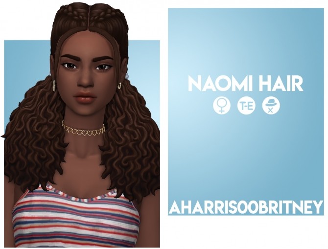 Sims 4 Naomi Hair at AHarris00Britney