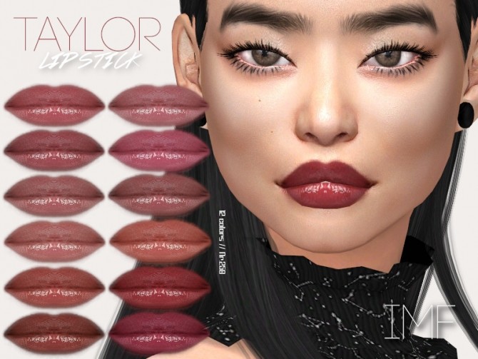 Sims 4 IMF Taylor Lipstick N.258 by IzzieMcFire at TSR