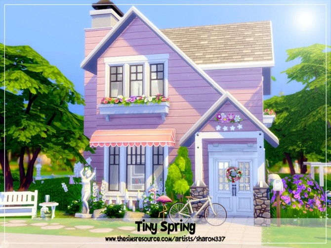 Sims 4 Tiny Spring Home Nocc by sharon337 at TSR