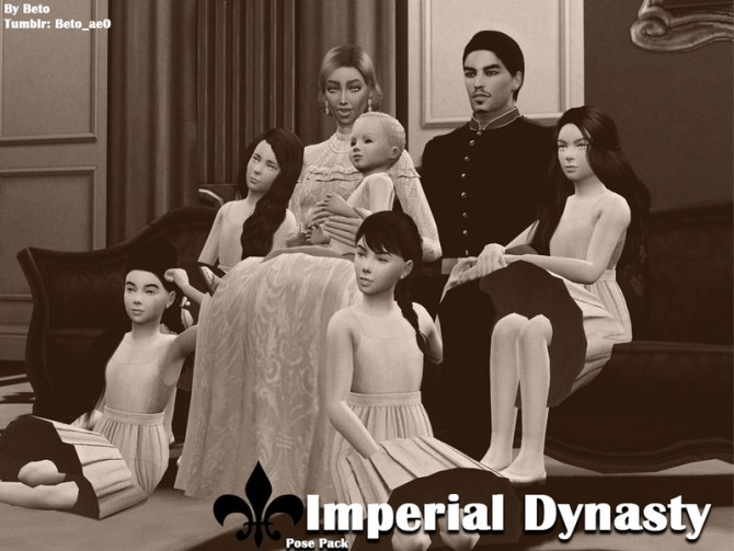 Sims 4 Imperial Dynasty Pose Pack by Beto ae0 at TSR