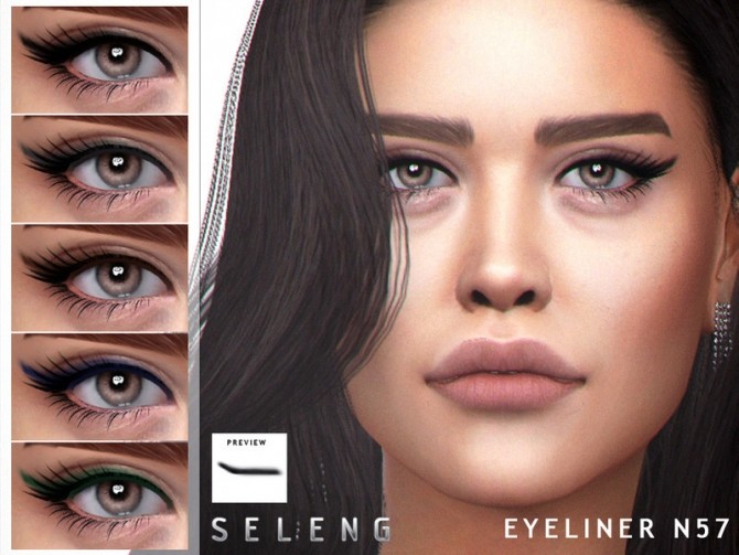 Sims 4 Eyeliner N57 by Seleng at TSR