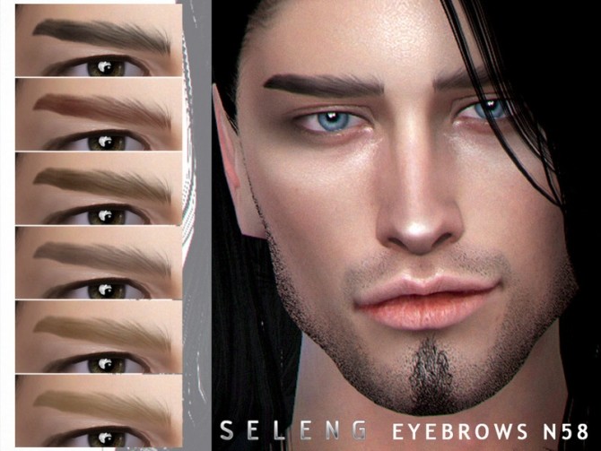 Sims 4 Eyebrows N58 by Seleng at TSR