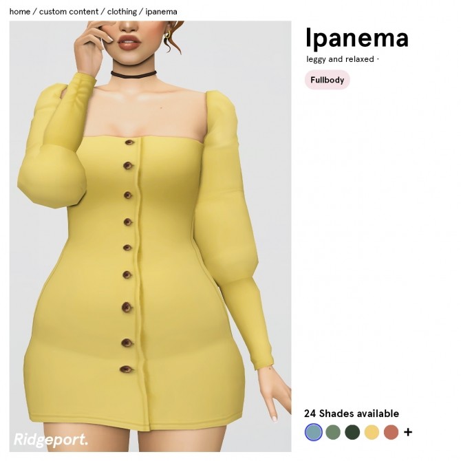 Sims 4 Ipanema Dress at Ridgeport