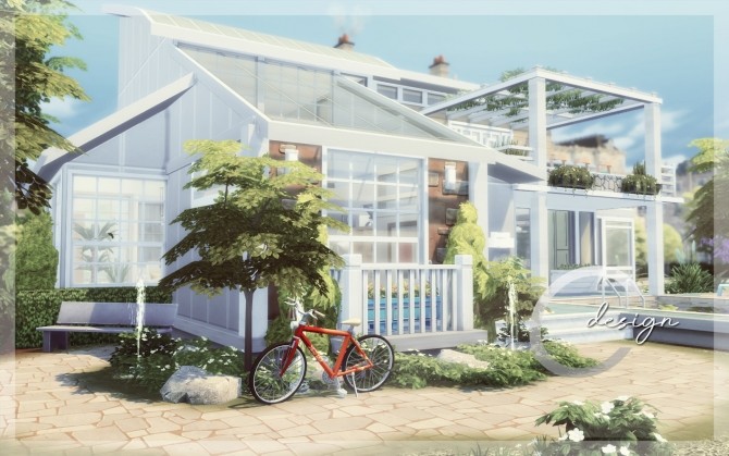 Sims 4 Art Designer House by Praline at Cross Design