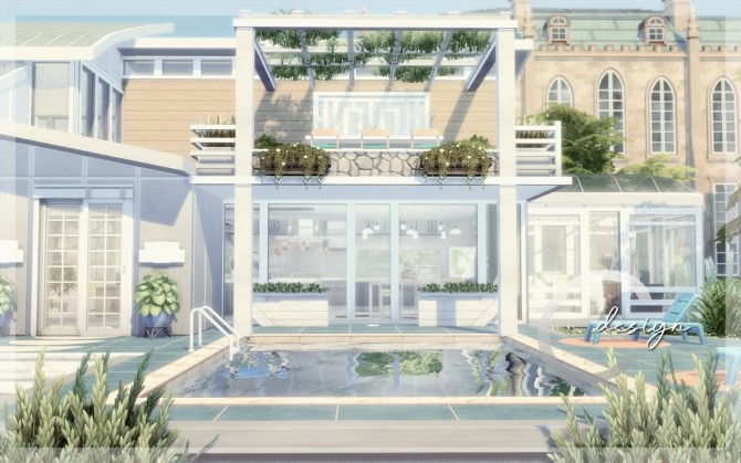 Sims 4 Art Designer House by Praline at Cross Design