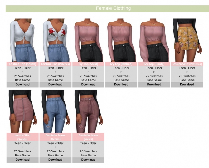 AxA Spring Collection | 25 CAS Items at AHarris00Britney » Sims 4 Updates