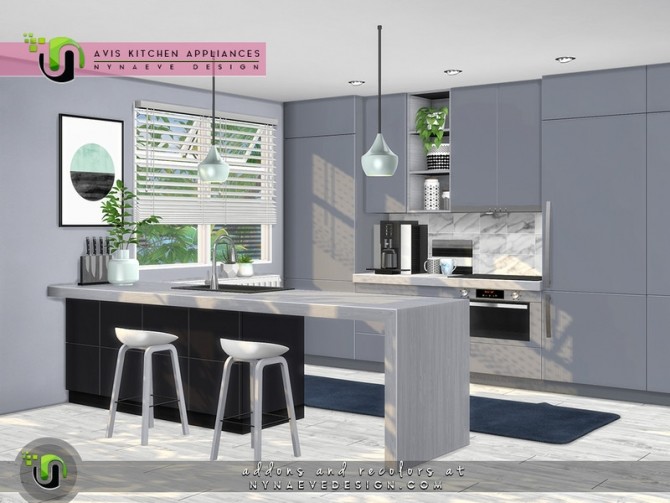 Sims 4 Avis Kitchen Appliances by NynaeveDesign at TSR