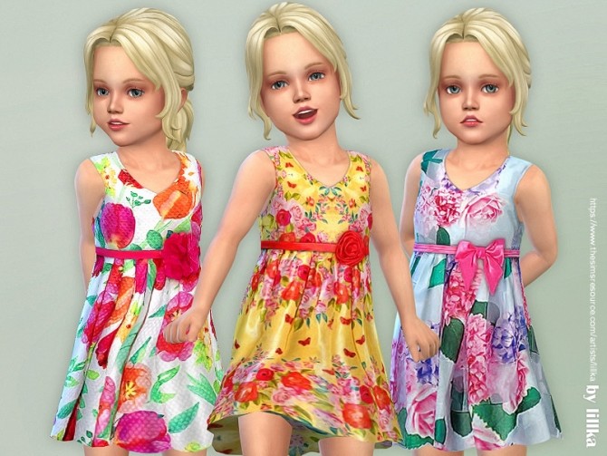 Sims 4 Toddler Dresses Collection P132 by lillka at TSR