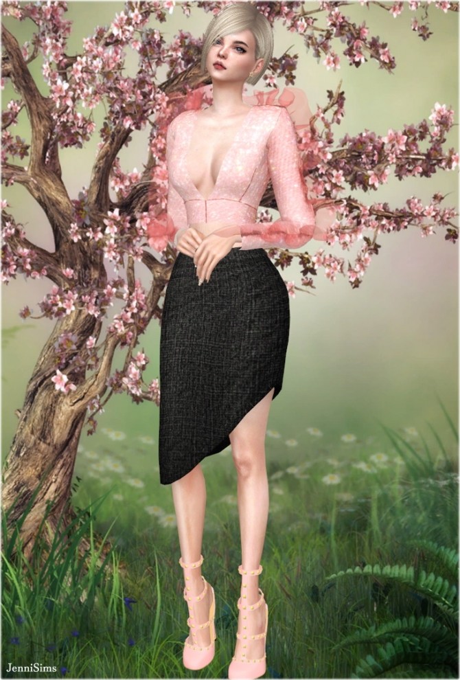 Sims 4 BGC skirt at Jenni Sims