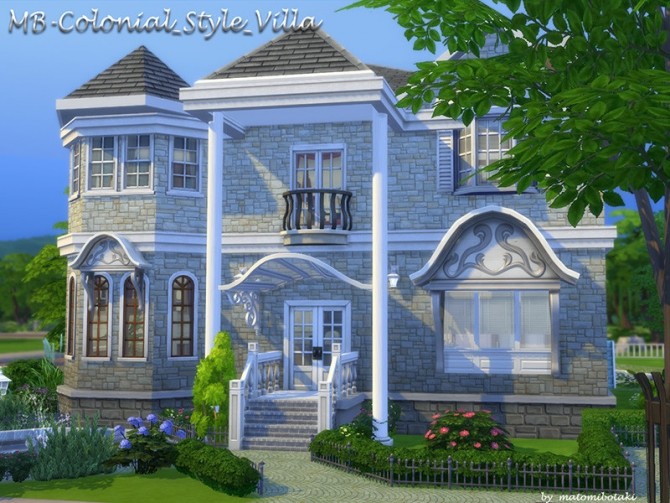 Sims 4 MB Colonial Style Villa by matomibotaki at TSR