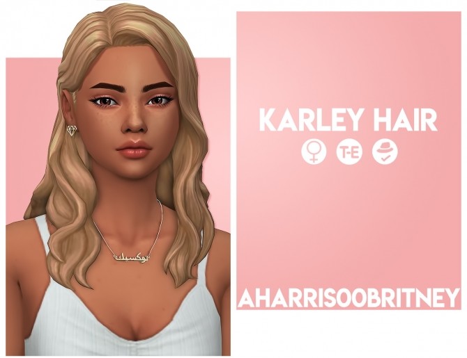 Sims 4 Karley Hair at AHarris00Britney