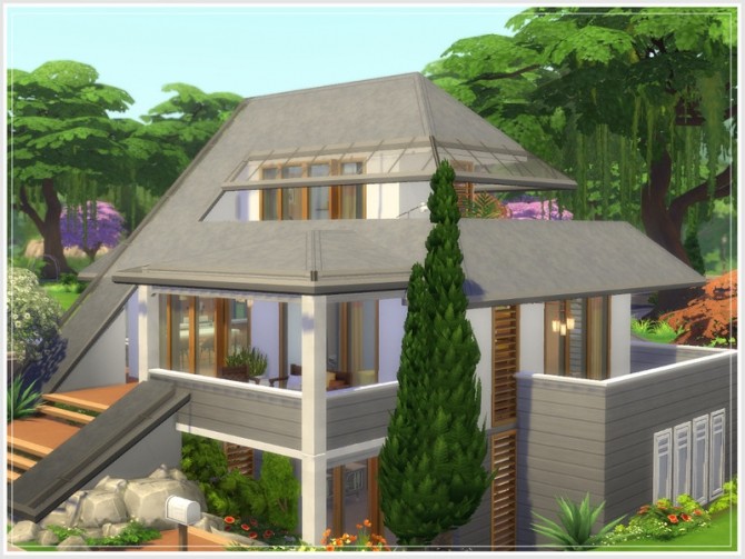 Sims 4 Safran house No CC by philo at TSR