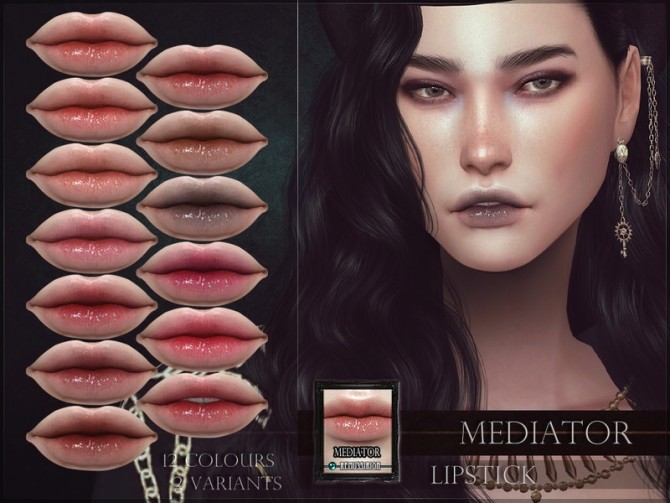 Sims 4 Mediator Lipstick by RemusSirion at TSR