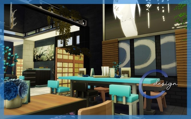 Sims 4 Sushi Bar at Cross Design