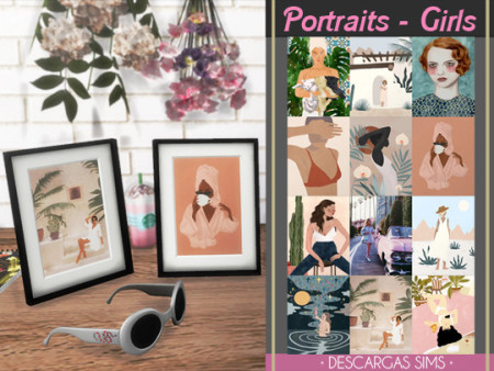 Girls portraits at Descargas Sims